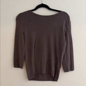 Philosophy Women's Mauve-Brown Lightweight Knit Sweater